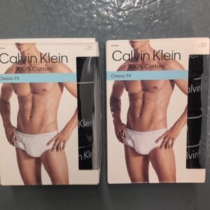 Calvin Klein Men's Black Cotton Briefs 2 4pks